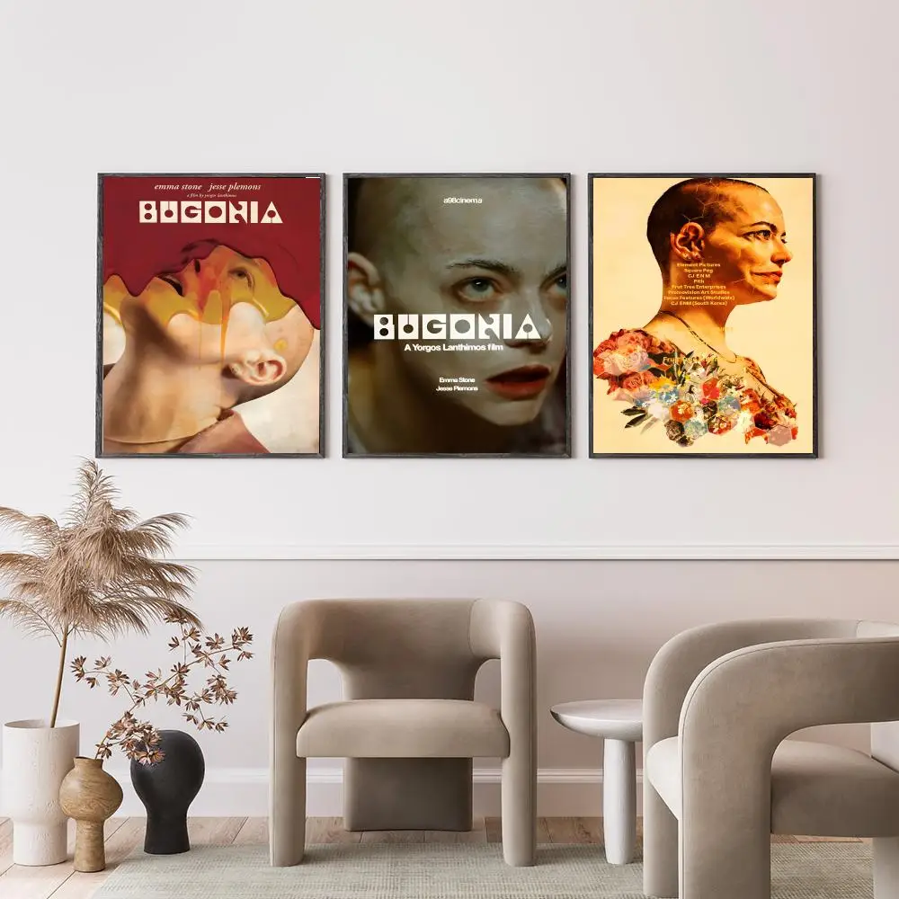 ملصق فيلم Bugonia متعدد الاستخدامات عالي الدقة مقاوم للماء لتزيين الحائط ذاتي اللصق لأي مساحة هدية مثالية