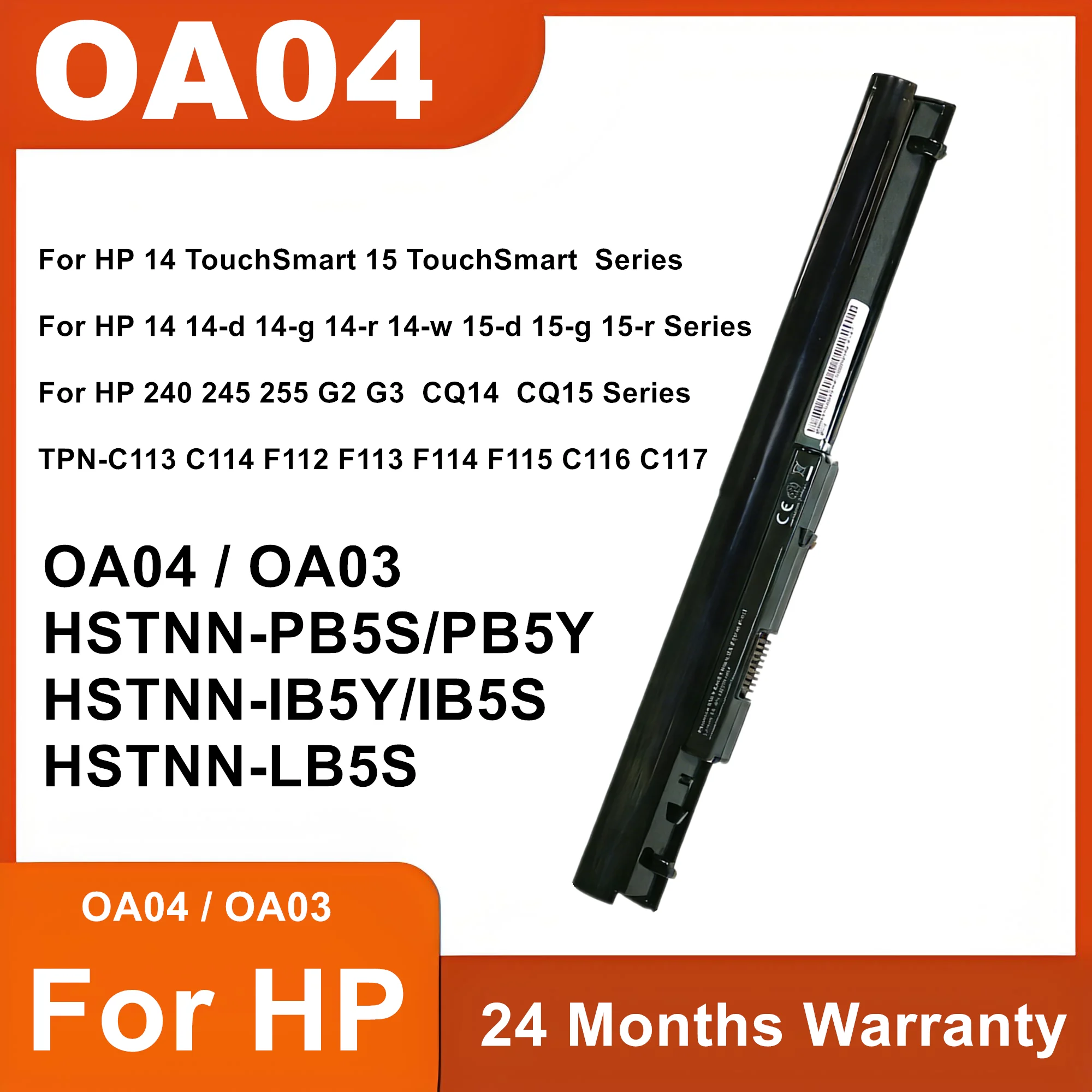 OA04  OA03 Laptop Battery For HP 240 245 255 G2 G3 CQ14 CQ15 TPN-C113 TPN-C114 TPN-F112 TPN-F113 TPN-F114 TPN-F115 TPN-C116
