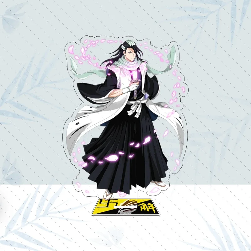 New Style Cartoon Anime Bleach Figures Kurosaki ichigo Urahara Kisuke Acrylic Stand Model Desk Ornaments  Friend for Gift toy