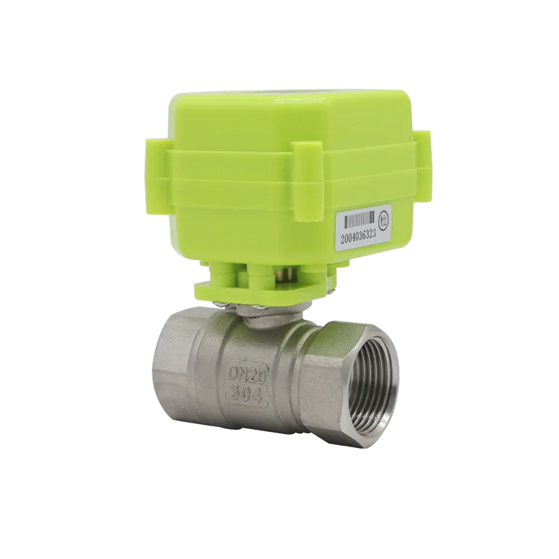 

Miniature Electric Ball Valve Stainless Steel 304 Electric Two-way Valve Bidirectional Water Control Valve A/DC9-24V AC220V