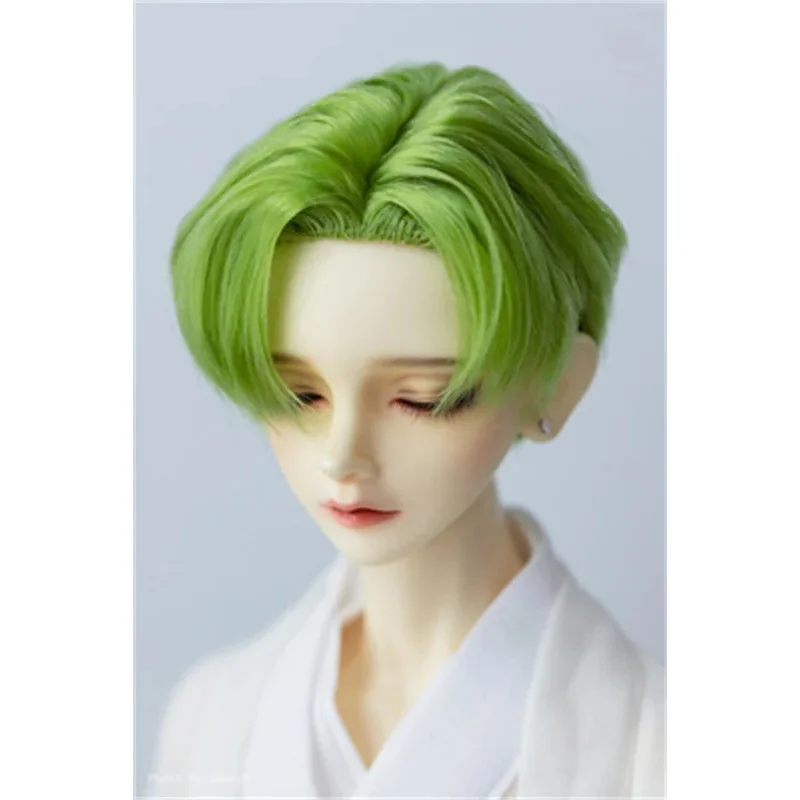 Poppenjongenspruik 1/3 1/4 Melkzijde Aantrekkelijk 4-kleuren Spot Voorraad Rood Groen Styling Kort Haar BJD/SD Cadeaus Poppenaccessoires XC
