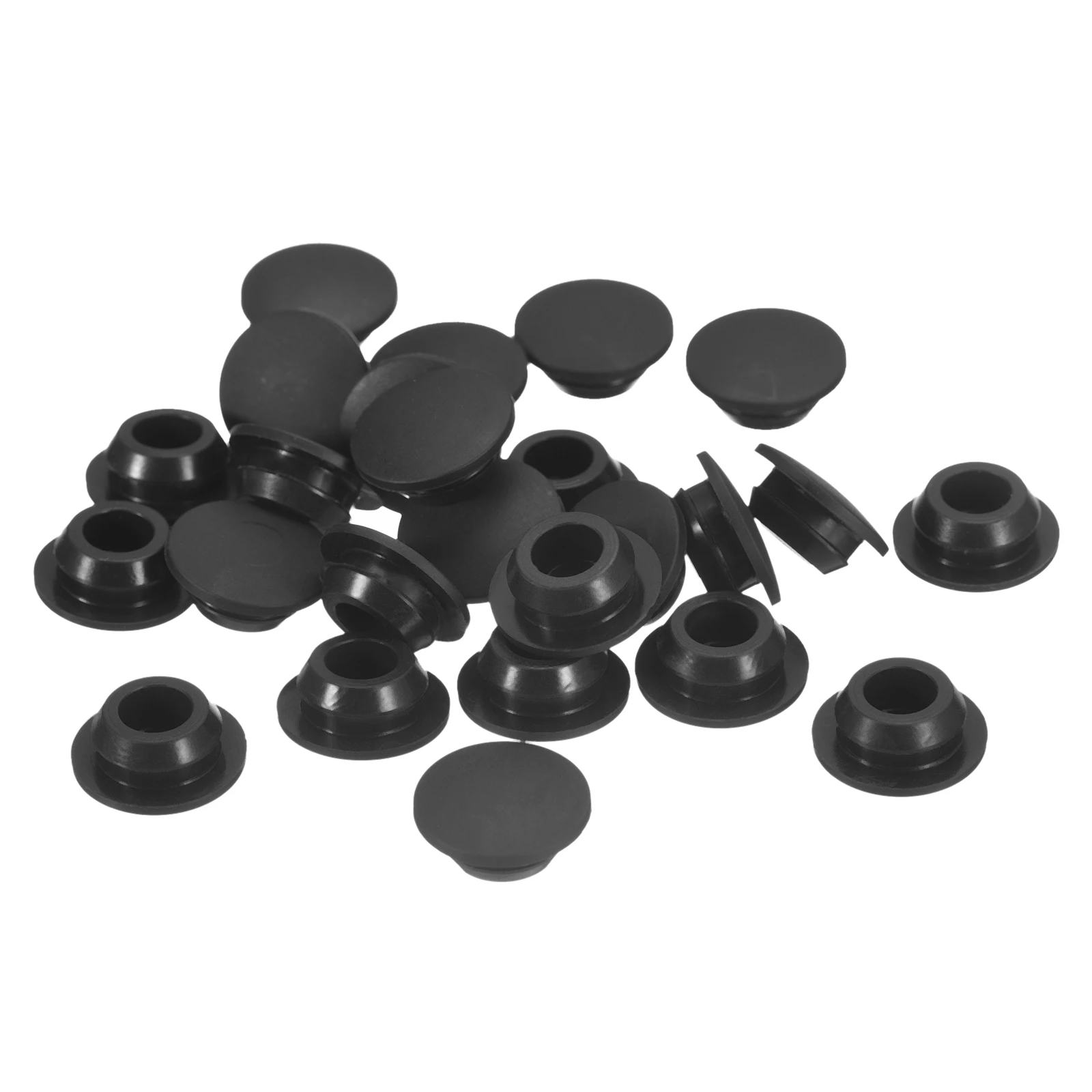 15/25pcs 10-19mm Silicone Plugs Furniture Hole Covers Snap in Locking Hole Plugs Hole Stoppers for Metal Tube Furniture End Caps