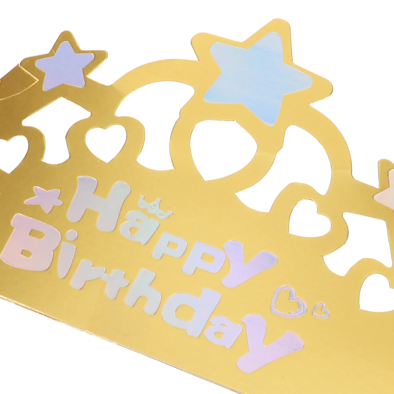 

50Pcs Golden Birthday Crowns Foldable Paper Hats Birthday Party Decoration Kids Adults Celebration Accessory Crowns for Kids