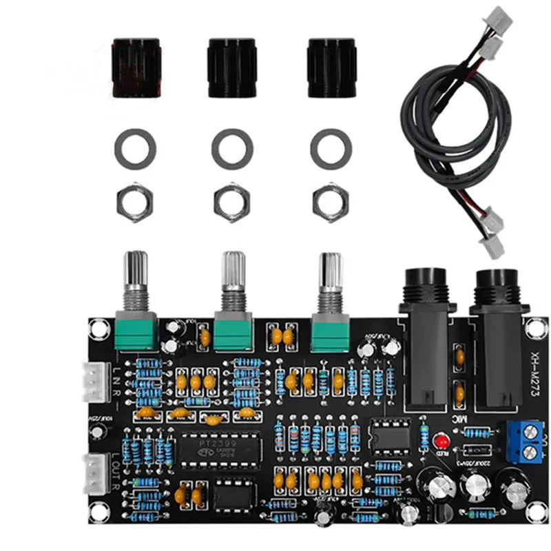 1/2/5/10/20Pcs XH-M273 Karaoke Board Reverberation Board Microphone Amplifier Board Ksong Power Amplifier Board DC12-24V