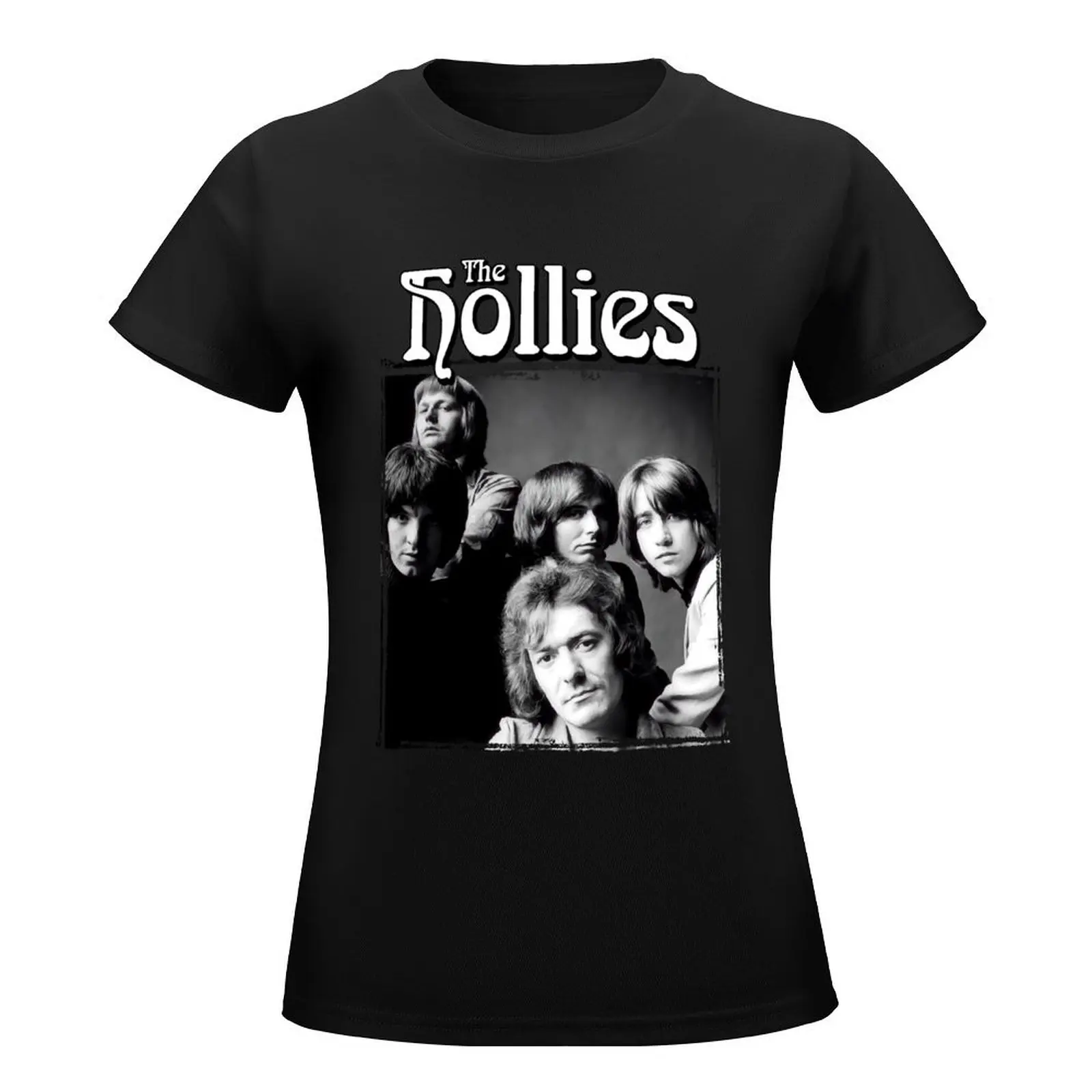 Music Vintage Retro The Hollies Gifts For Music Fans T-Shirt funny cute clothes Aesthetic clothing Women's t-shirt