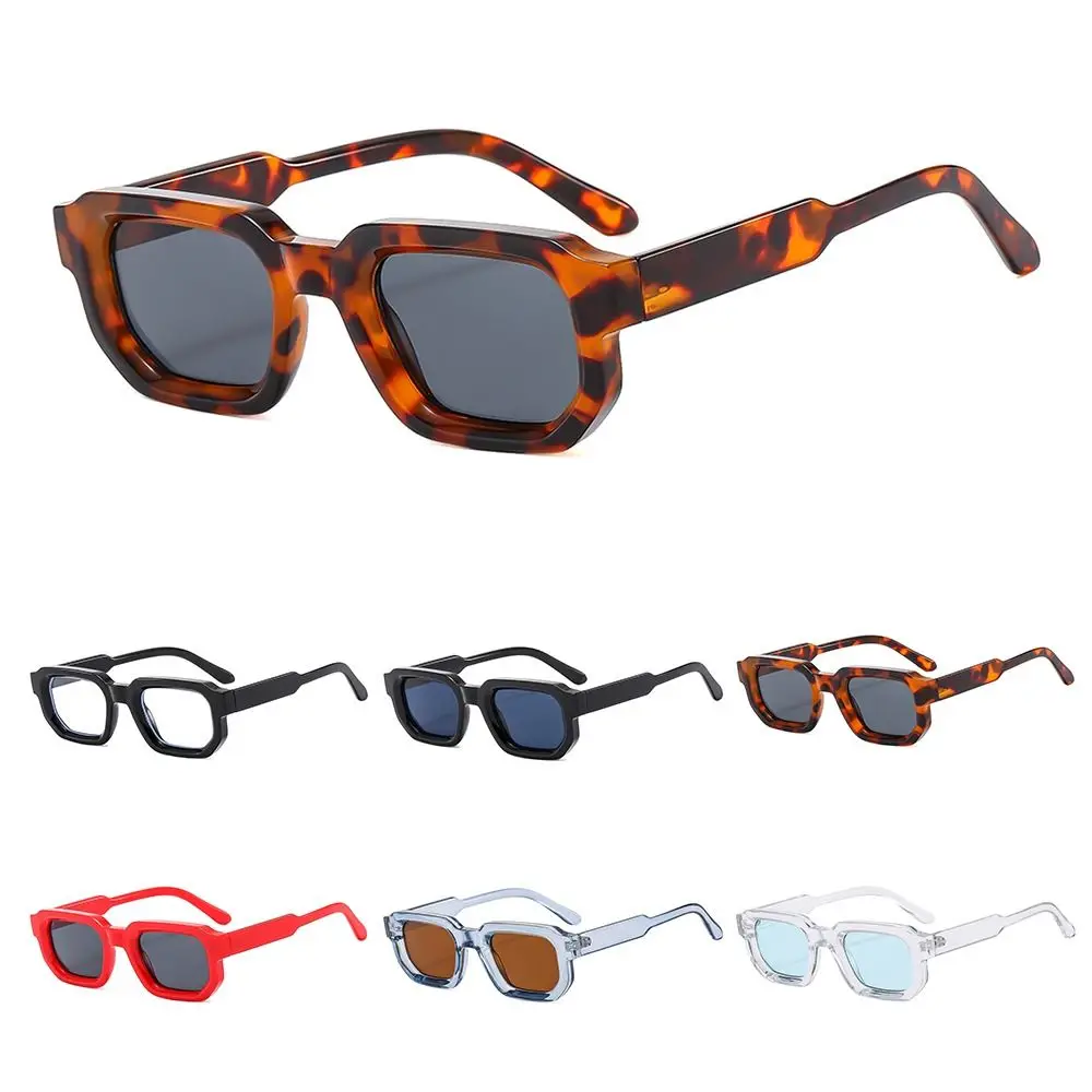 Trendy Small Square Frame Sunglasses Punk UV400 Protection Sun Glasses Shades for Women & Men