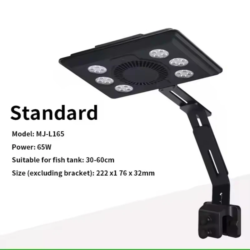 MJ L165 Blue Marine Aquarium Led Light Blue Ray WiFi Fish Tank Lamp Coral Reef SPS and LPS Full Spectrum 65W Aquarium Led Light