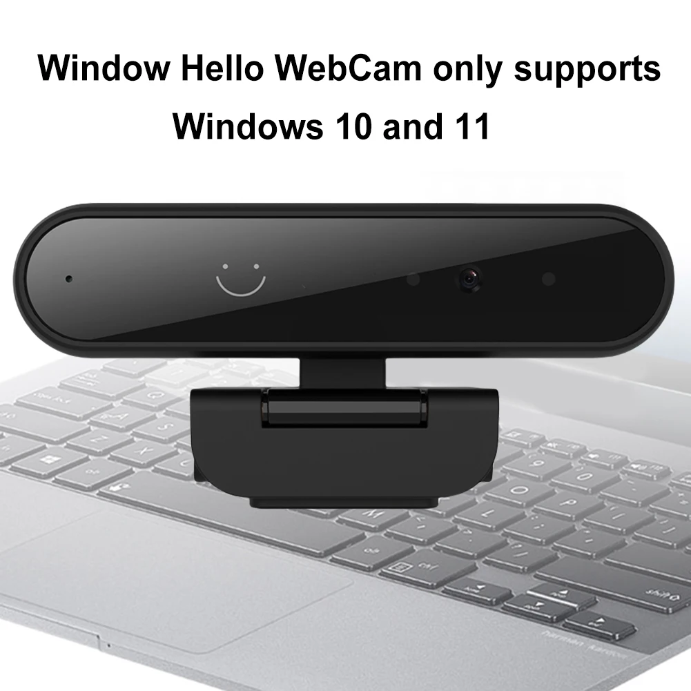Facial Recognition Webcam 1MP 720P/2MP 1080P for Windows 10/11 Identification Login Web Camera for Laptop Desktop Computer