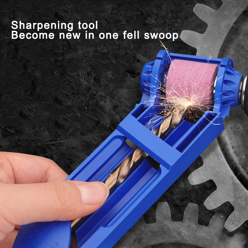 เจาะ Sharpener คู่มือ Sharpener เครื่องมือ1Pc แบบพกพา Bor Listrik จานเจียร Set Mata Bor สำหรับเจาะ Dremel อุปกรณ์เสริม