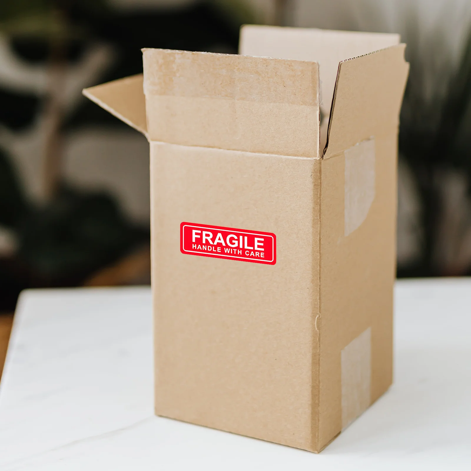 2 Rolls Fragile Stickers For Shipping Packaging Warning Labels Self-Adhesive Durable Packing Tape Waterproof Wear-Resistant