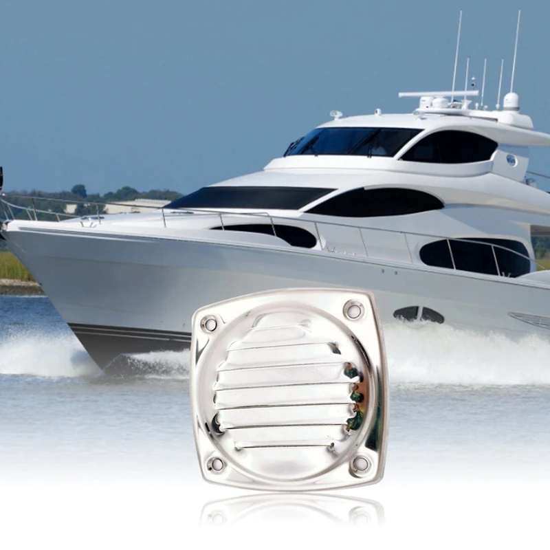 Marine Stainless Steel 304 Thru Vent Stamped Vent for Yacht Boat Marine Accessory Hardware,Small