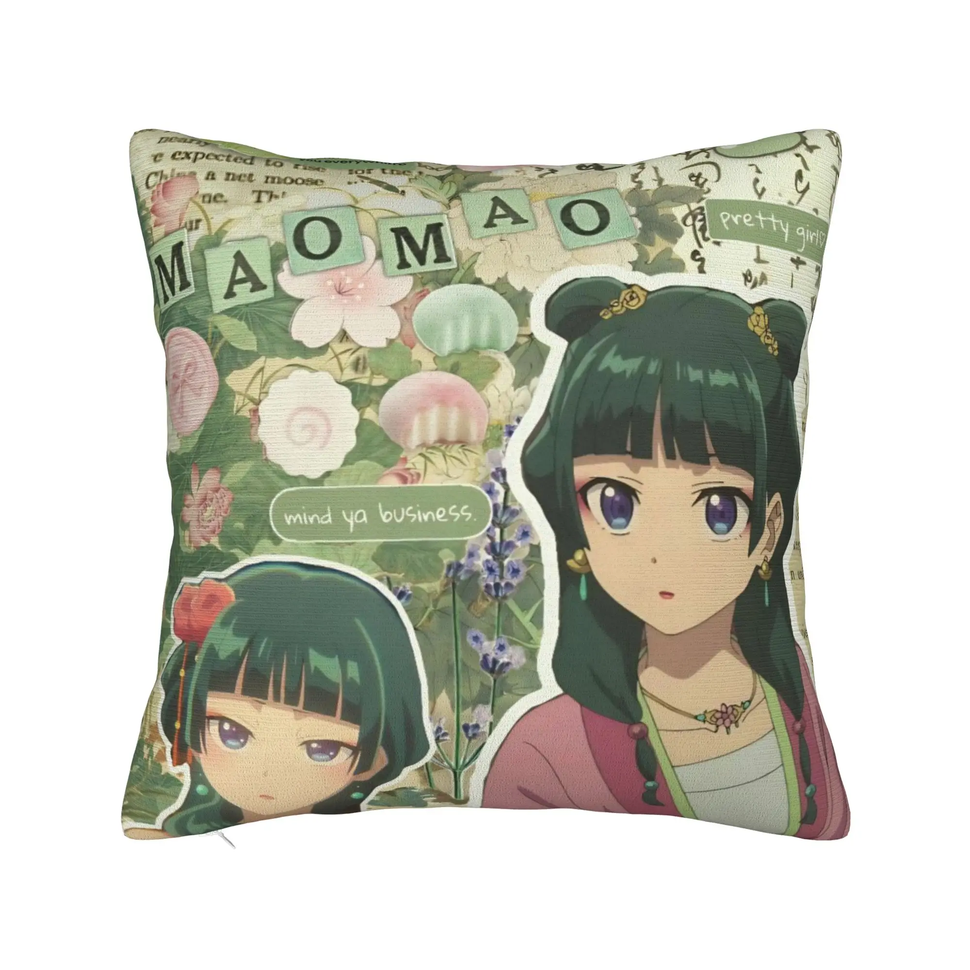 Decorative Pillow Covers The Apothecary D-Diaries Maomao  Merchandise Bed  Throw Pillow Case Cover Drop Shipping Multi Size