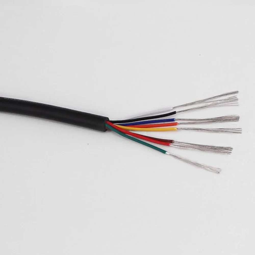 

22AWG Mouse Cable 2core 3core 4core Wire 0.3MM2 Square 2 3 4 Sheath Line Control Wire for Keyboard Electrical Connect Cable