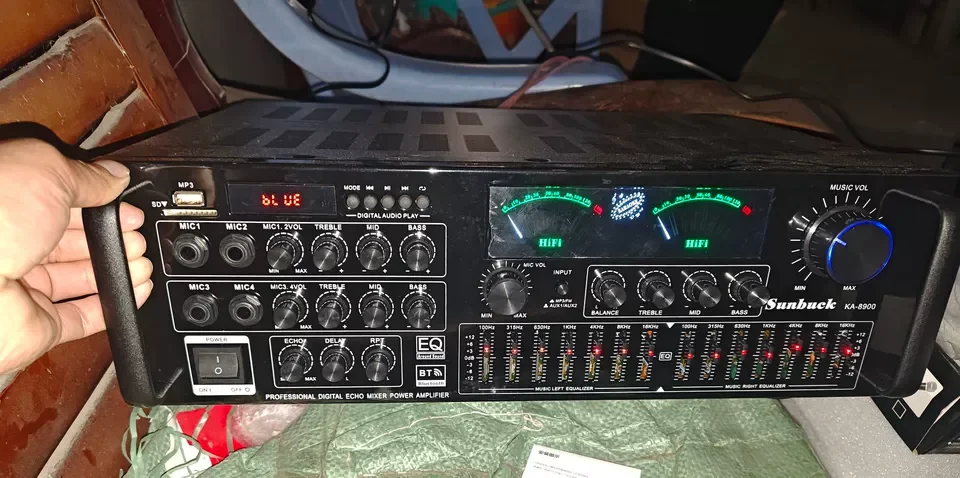 High Power Balanced Amplifier for KTV Home Karaoke with USB SD Card