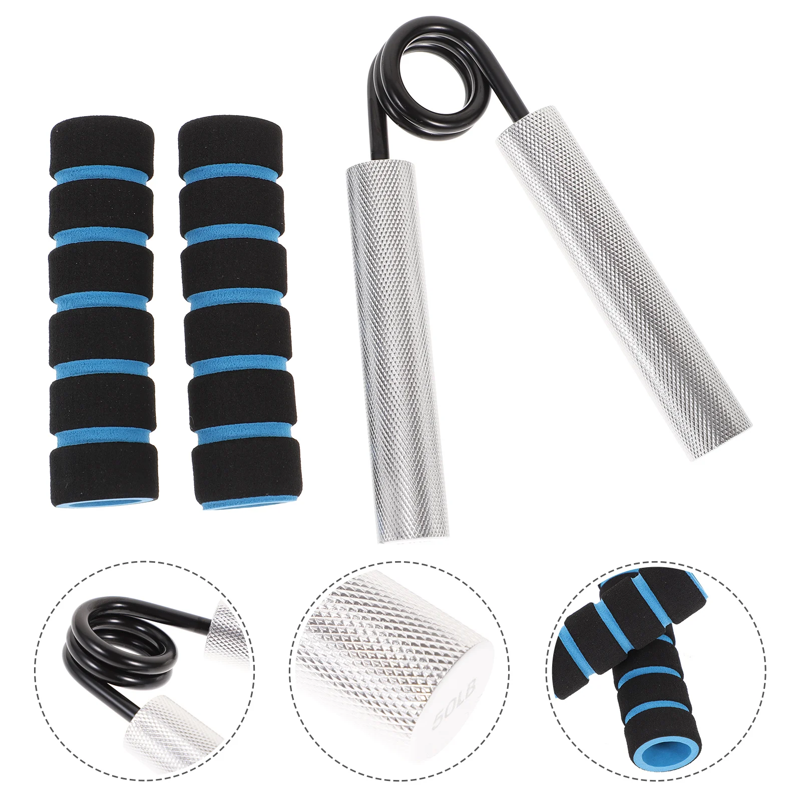 

Professional 50Lb Hand Gripper Aluminum Rod Wrist Strengthener Compact Grip Exerciser Fitness Tool For Men Women Gym Home
