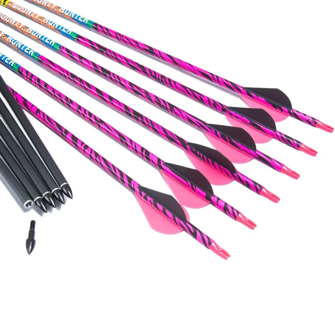 

6/12pcs Archery Carbon Arrow Spine300 340 500 2inch Plastic Vanes Arrow Accessories Recurve Bow Hunting Archery