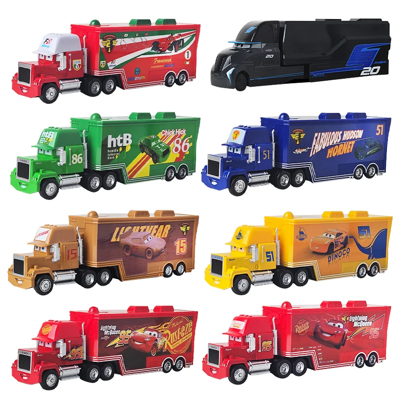 Disney Pixar Cars 2 3 Mack Lightning McQueen รถบรรทุกโลหะ Jackson Storm Chick Hicks cruz ramirez คอลเลกชันรุ่นของเล่นเด็กของขวัญ