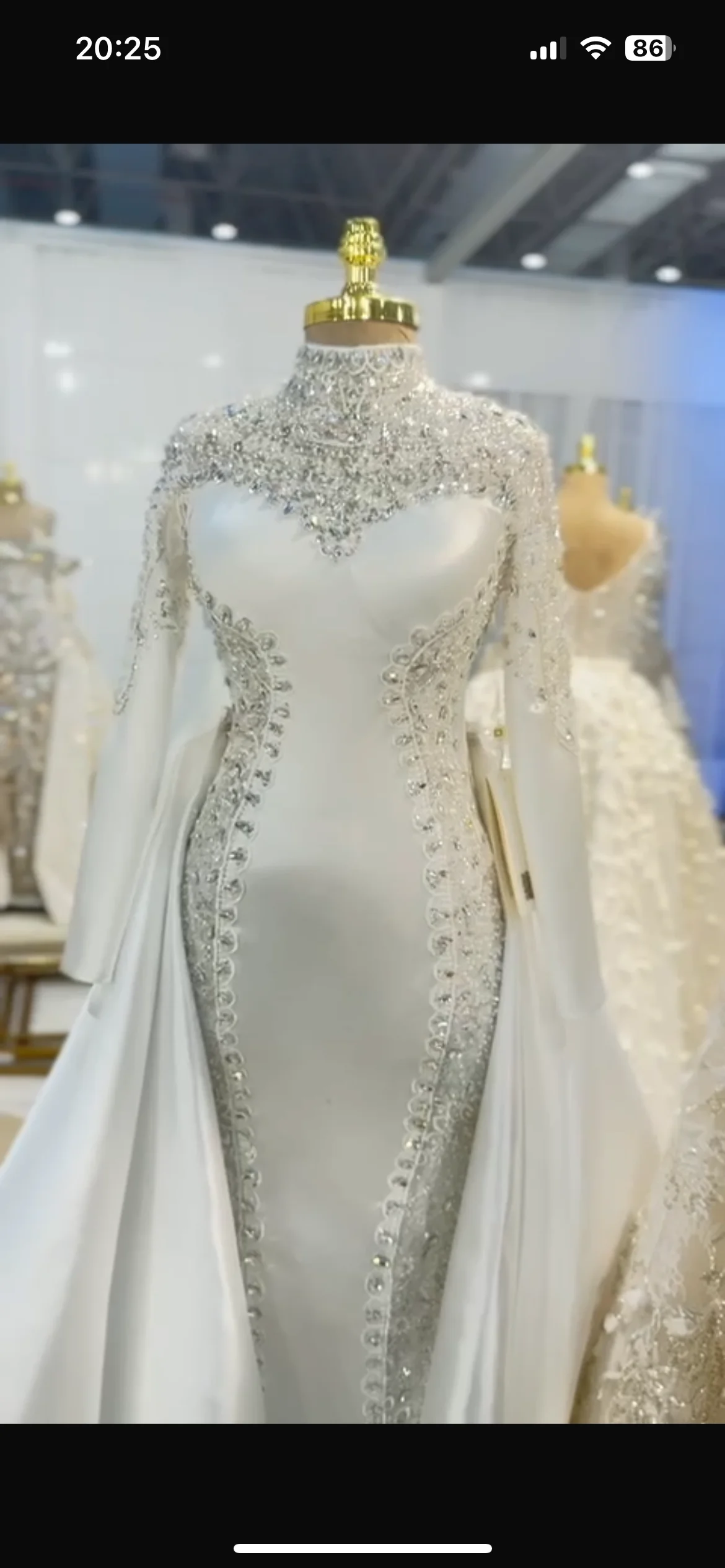 Customized Made Beading Wedding Dress For Maram