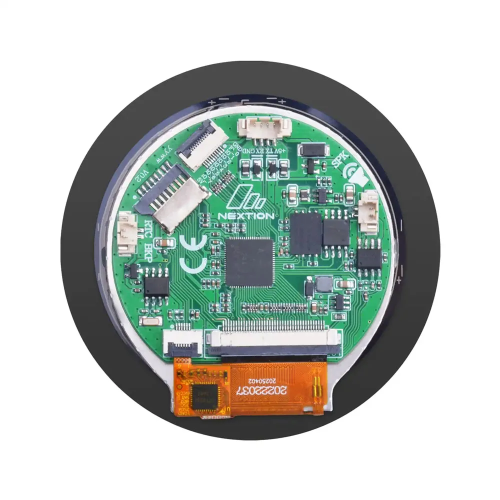 Nextion Edge HMI عرض NX4848E021-011C 2.1 "480 480*480 المسلسل UART جولة TFT IPS وحدة LCD شاشة لوحة اللمس بالسعة CTP #4