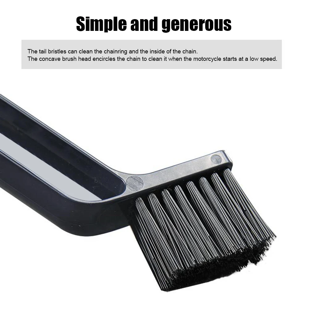 Bike Chain Cleaner Bicycle Motorcycle Chain Cleaning Brush Dual Heads Cycling Cleaning Kit Chain Maintenance Tool