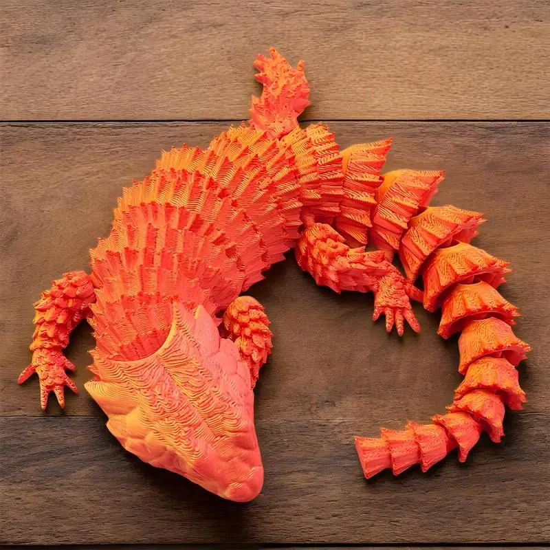 3D Printed Lizard Realistic Reptile Fidget Toys Funny Relaxing Toys Novelty Home Ornaments Colorful Table Decorations