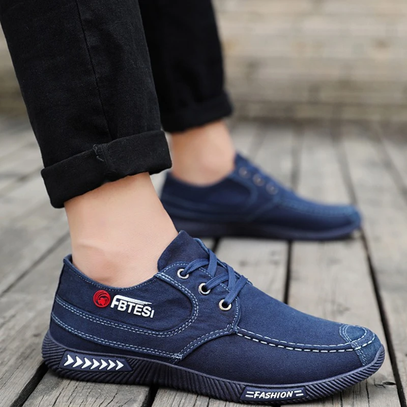 Immagine 5: Scarpe casual da uomo Suola morbida Scarpe da passeggio da uomo per esterni Scarpe di tela stringate Scarpe comode e durevoli da uomo Nuovo Tenis Masculino