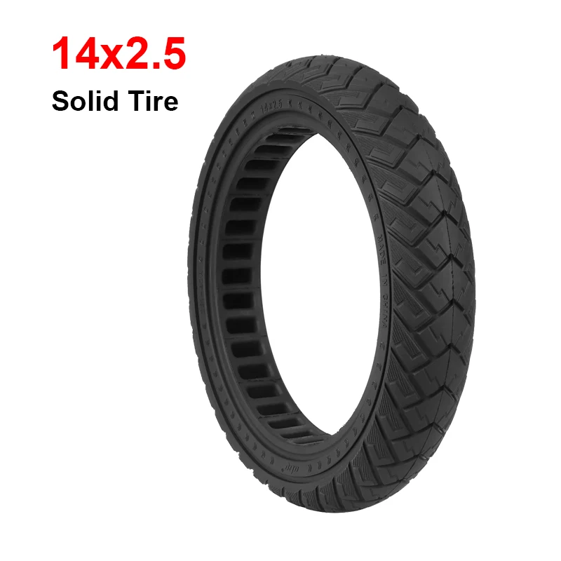 

Ulip 14x2.5 Solid Tyre 14 Inch Wing Patterned Off-Road Honeycomb Tires for Scooter Electric Bicycle Mountain Bike Tyre Replace