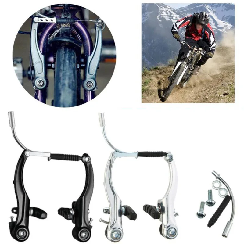 

Front/Rear Mountain Bicycle Cycling Aluminum Alloy Curved Rods V Brake Full Set MTB High Quality New Practical