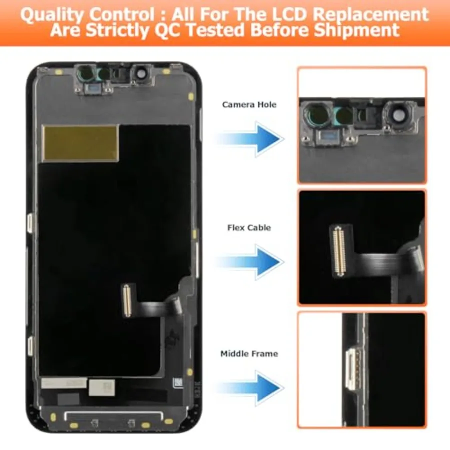 INCELL آيفون 13 شاشة صغيرة بديلة آيفون 13 شاشة LCD صغيرة استبدال A2628 A2481 A2626 A2629 A2630 LCD أرقام