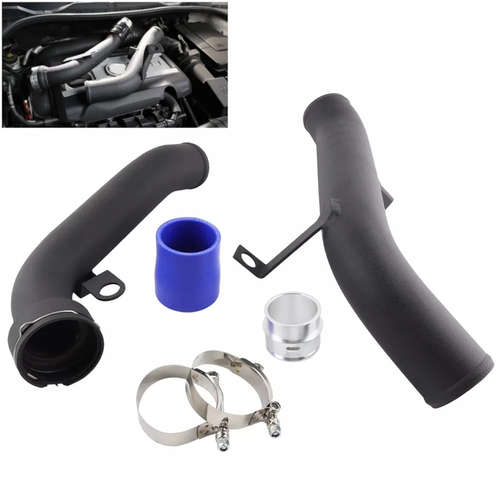 

Комплект для переоборудования турборазрядной трубы двигателя, черный для Volkswagen VW MK5 MK6 GTi Jetta Tiguan Scirocco Audi TT MK2 2009-2013