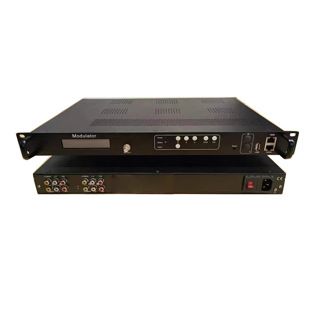 High-quality, Low-priced AV to   4-channel CVBS RCA Encoder and Modulator
