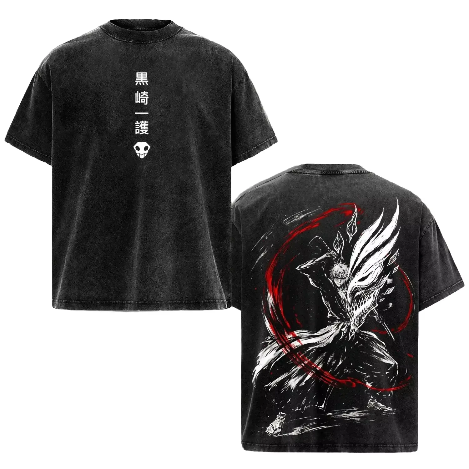 Summer Hot Sale Kurosaki Ichigo BLEACH Anime T-shirt Men Women Harajuku Streetwear T-shirt  Y2K Gothic Cotton Oversized T-shirts