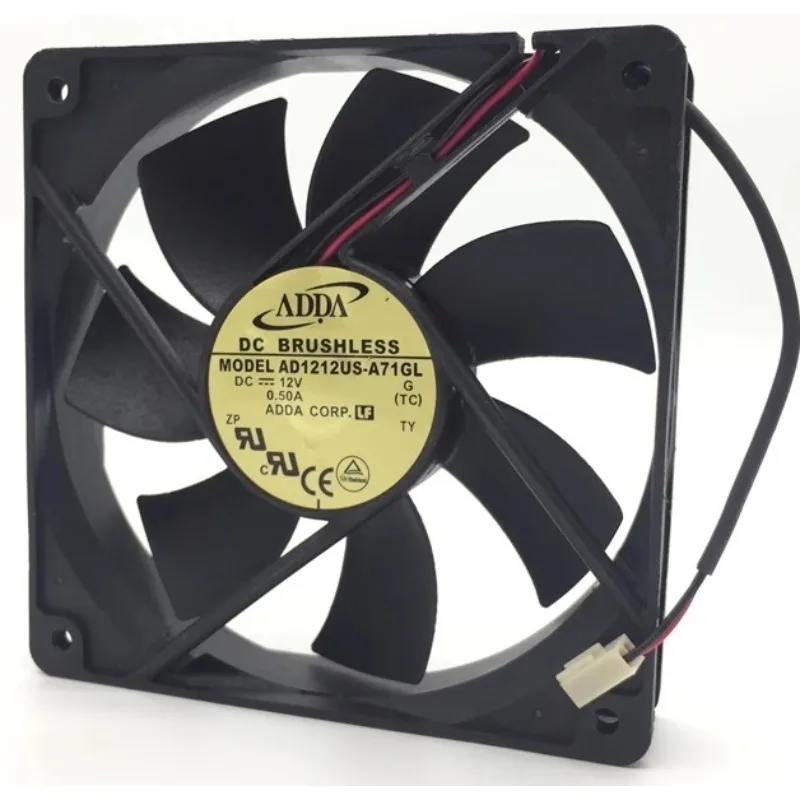 New Cooler Fan for ADDA AD1212US-A71GL 12V 0.50A 12CM 12025 Cooling Fan 120 * 120 * 25MM