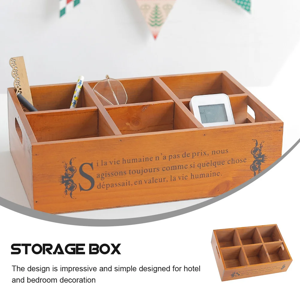

Retro Storage Box For Bedroom Hotel Decor Natural Style Desktop Organizer Container Sundries Storage Box Home Use
