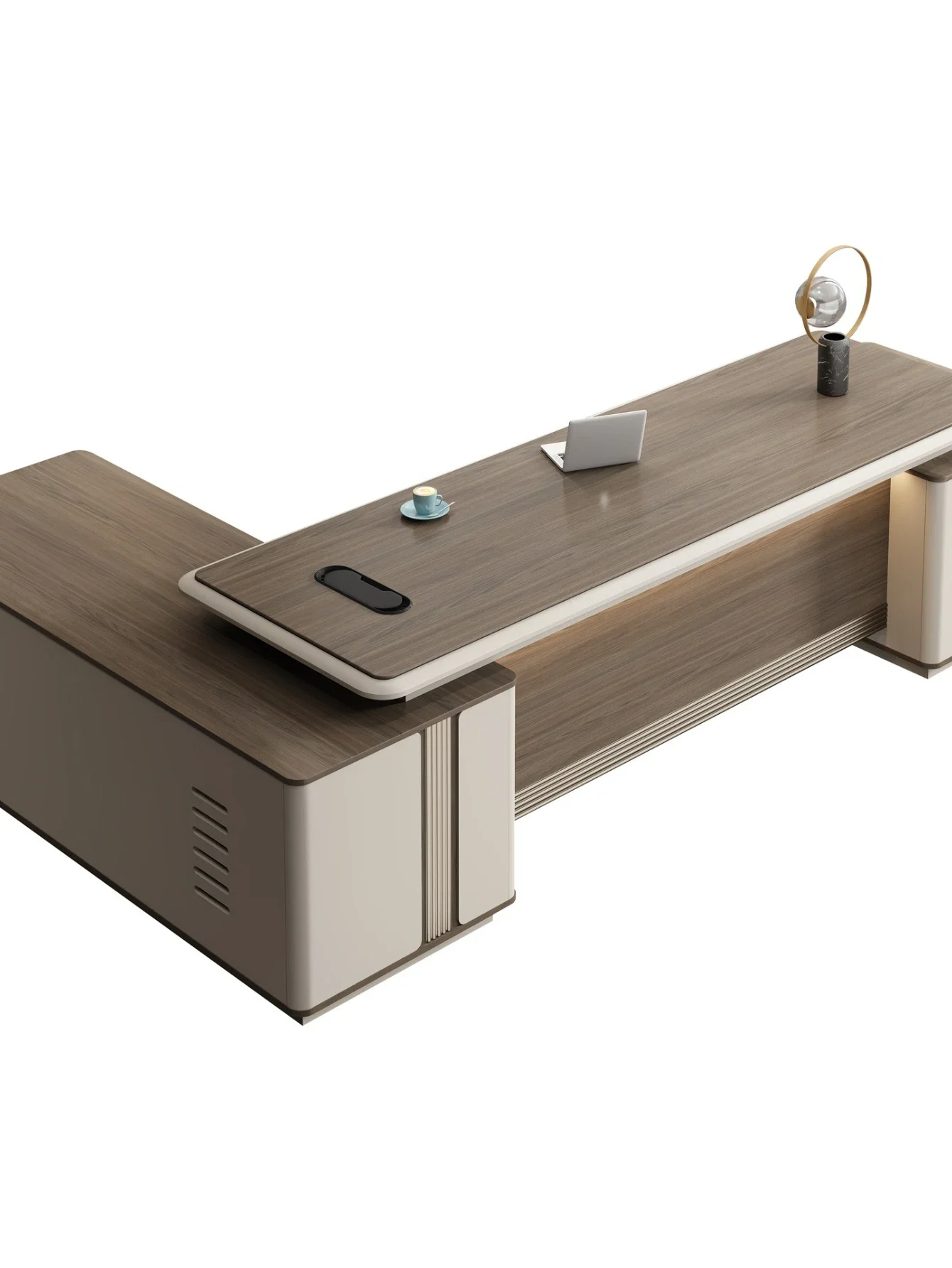 Boss Office Desk and Chair Combination Chairperson President Supervisor Manager Table Roast