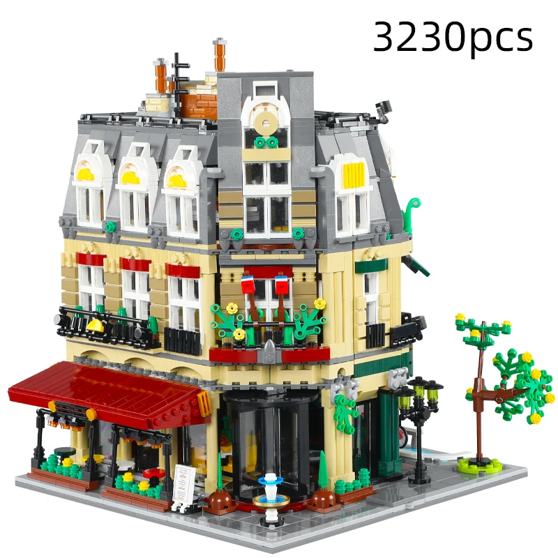 3230 stks Cada City Parijs Restaurant & Huis Architectuur Bouwstenen Set Franse Appartement Cijfers Bricks Speelgoed voor Kinderen Gift