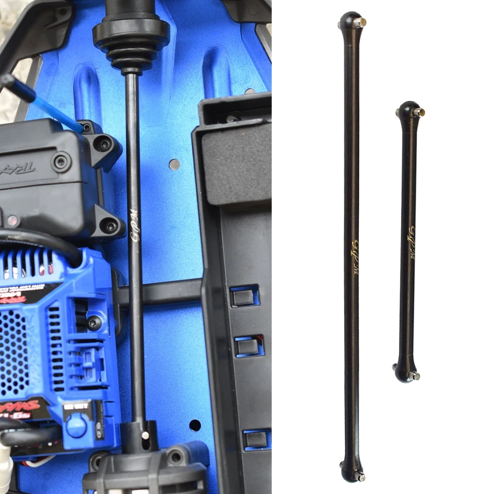 GPM for Traxxas 1/8 4WD Sledge 6S 95076-4 Monster Truck RC Cars Metal Steel Center Front Rear Drive Shaft Bog Bone 9555 + 9556