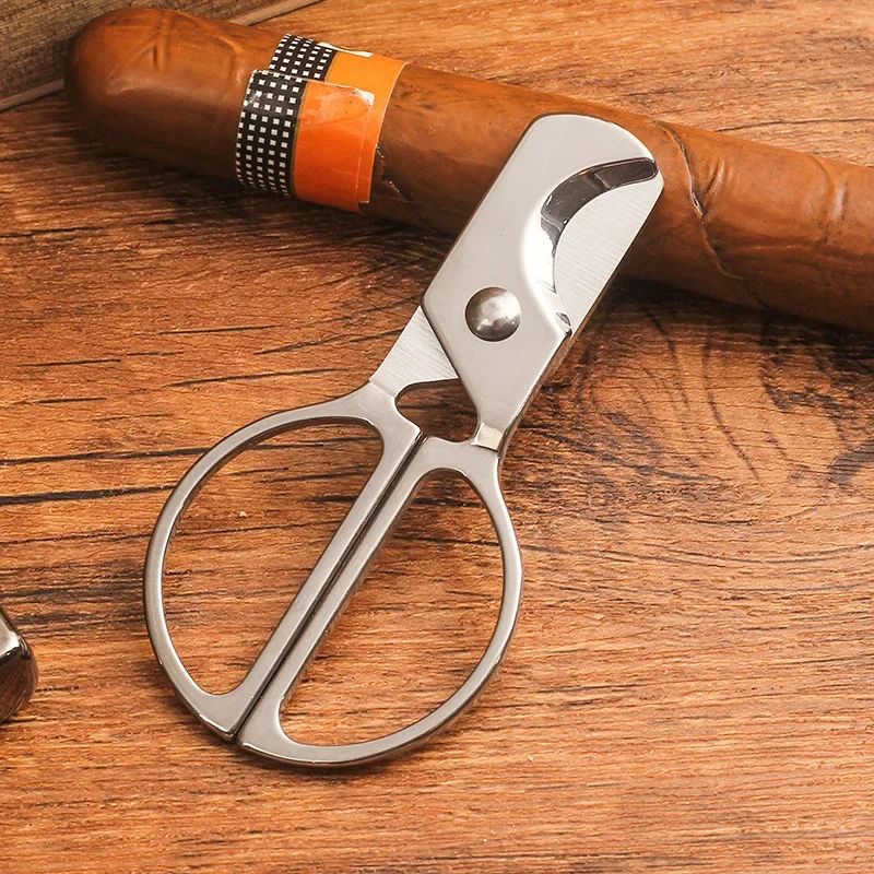 Portable Stainless Steel Cigar Cutter Classic Cutter Guillotine Cigar Scissors Gift Cutting Knife Cigar Accessories