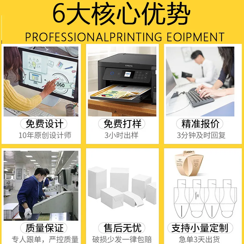 Custom Kraft Paper Box Custom Printing Corrugated Color Box Card Box Pit Box Packaging Box Custom Square