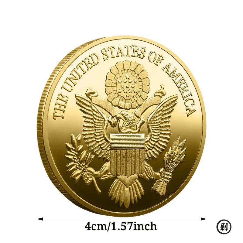 Souvenir Pyramid Coin European and American Faith God's Eye Free Freemason Commemorative Coin view 2