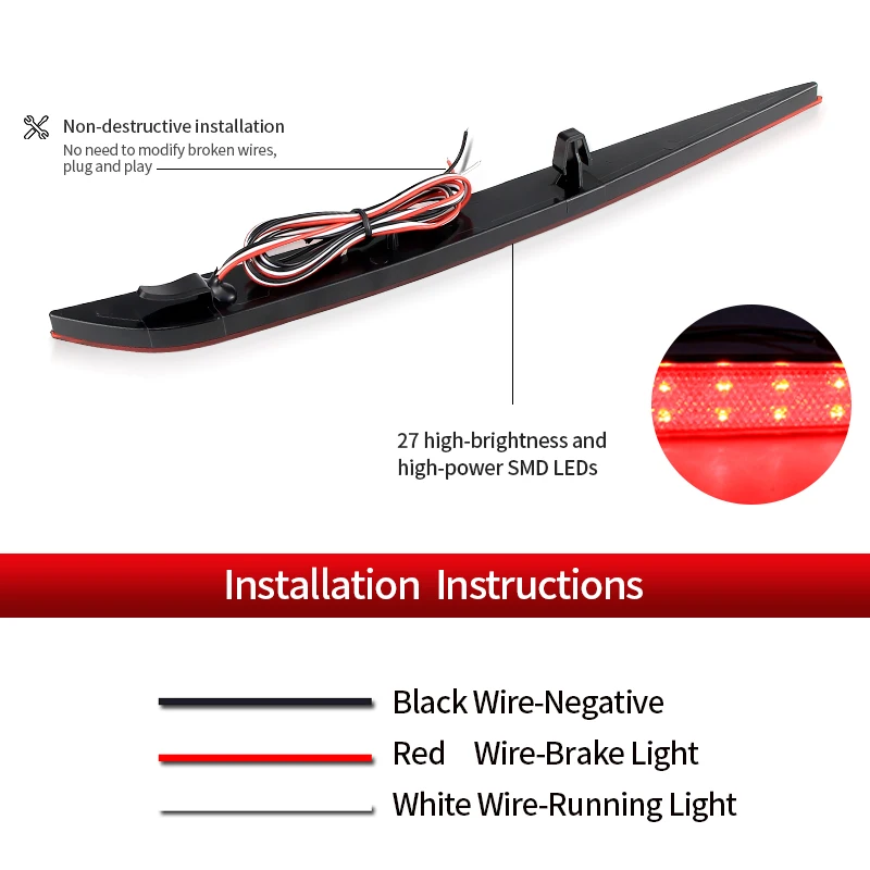 2PCS LED Rear Bumper Brake Lights Canbus For Tesla Model 3 2016-2023 Model Y 2017-2023 Tail Warning Fog Lamps Car Accessories