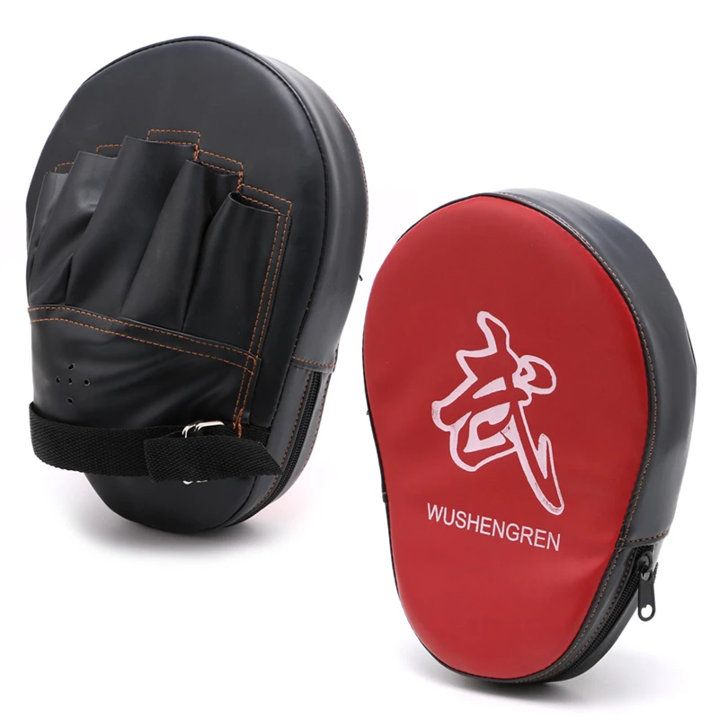 Adults Kick Boxing Gauntlet Boxing Gloves Equipment Pad Punch Target Bag MMA PU Karate Muay Thai Free Fight Train