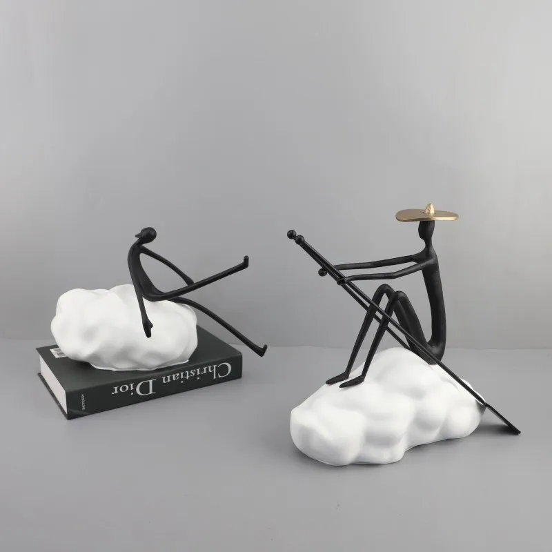 

Modern Minimalist Rowing Figure Sculpture Art Decoration Living Room Bedroom Entrance Hotel Model Room Home Decoration