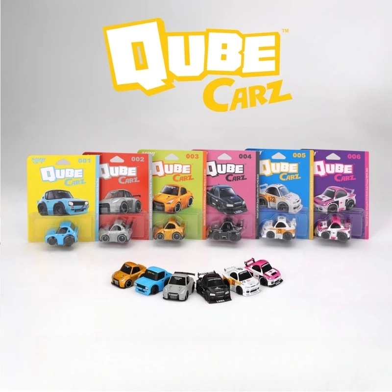 MINIGT 1/64 LB R35 QUBE CARZ سبيكة موتور مركبة دييكاست نماذج ألعاب السيارات جمع هدايا الصبي #2