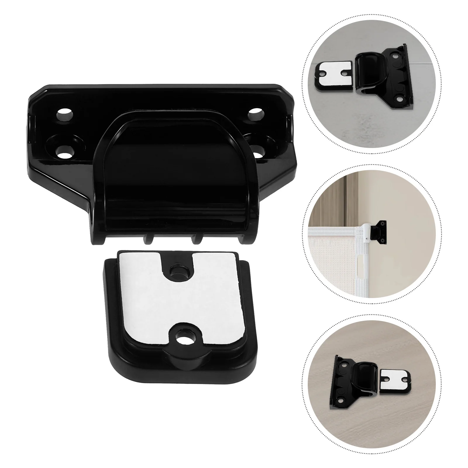 

1Set Baby Safety Gate Kit Secure Stairway Protection Stylish Black Finish Durable Hardware Easy Assembly Pet Owners Universal