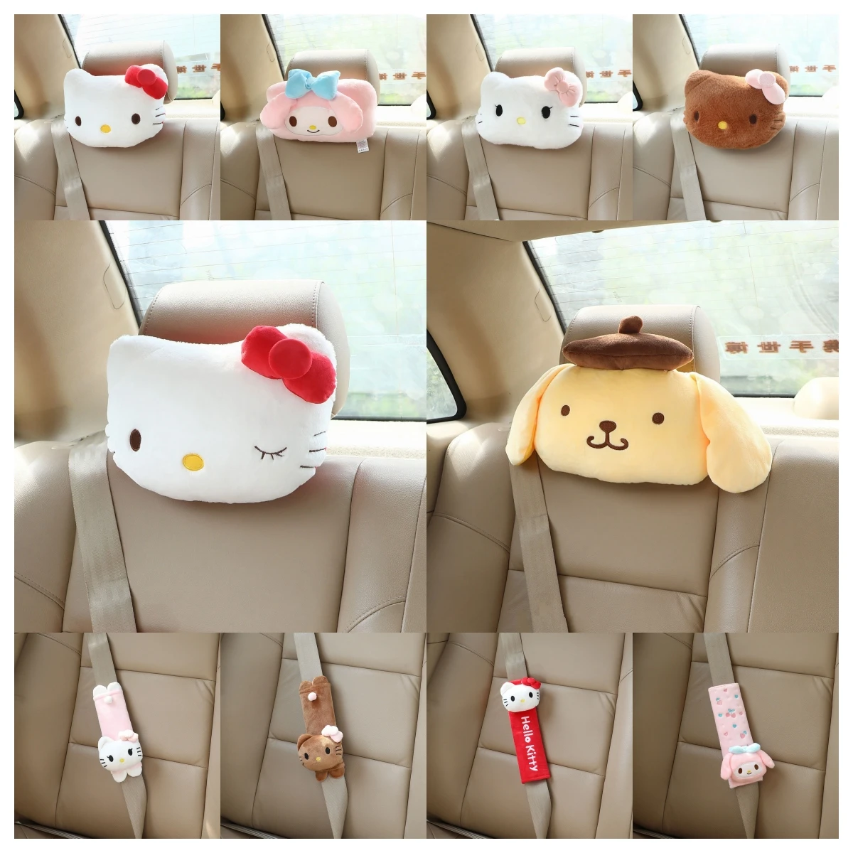 

Car Neck Pillow Memory Foam Protective Breathable Car Headrest Cushion Relieve Stress Seat Belt Cover Shoulder Pad