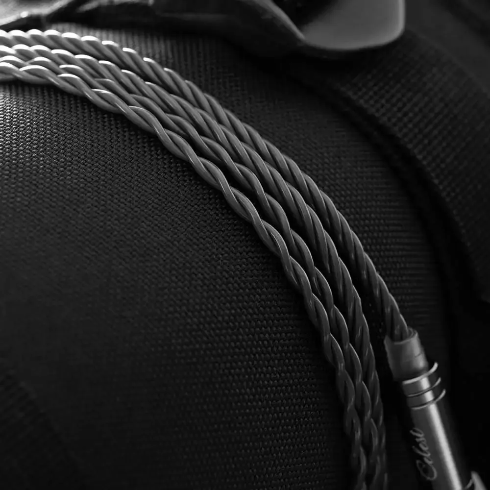 キネラ-純銅メッキイヤホンケーブル,ofcプラグ,ゴールドヘッドホンケーブル,Celest Soul Tiger,0.78mm, 2ピンアップグレード,4コア,3.5mm