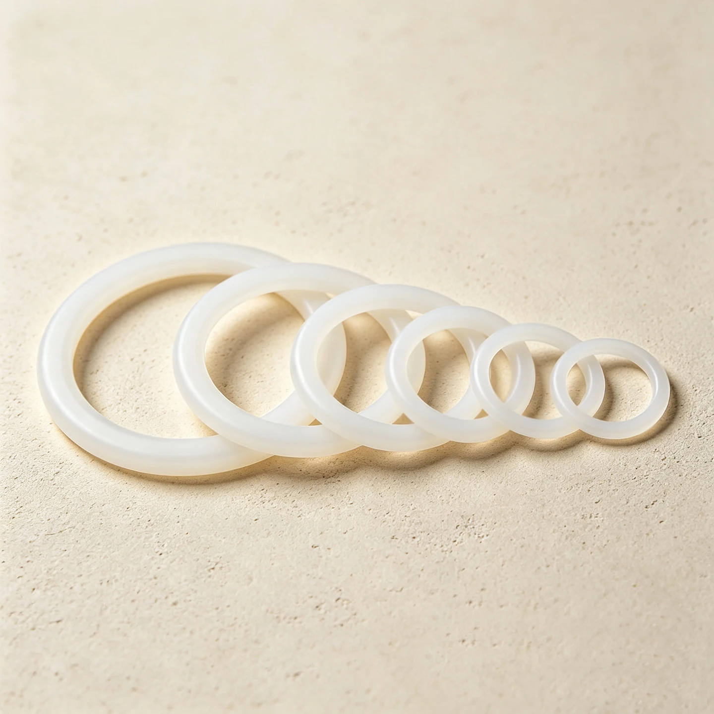 2PCS/Lot White VMQ O‑Ring CS5.7mm OD30-140mm Good Elasticity Silicone Rubber Gasket Washer For Machinery Plumbing Sealing