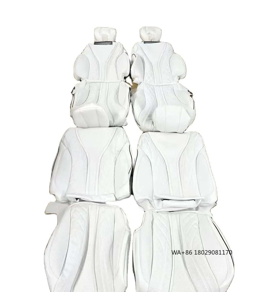 

Custom Made for Car Seat Cover for 5 Seats Luxury Genuine Leather Middle Part Original Fit for S400l