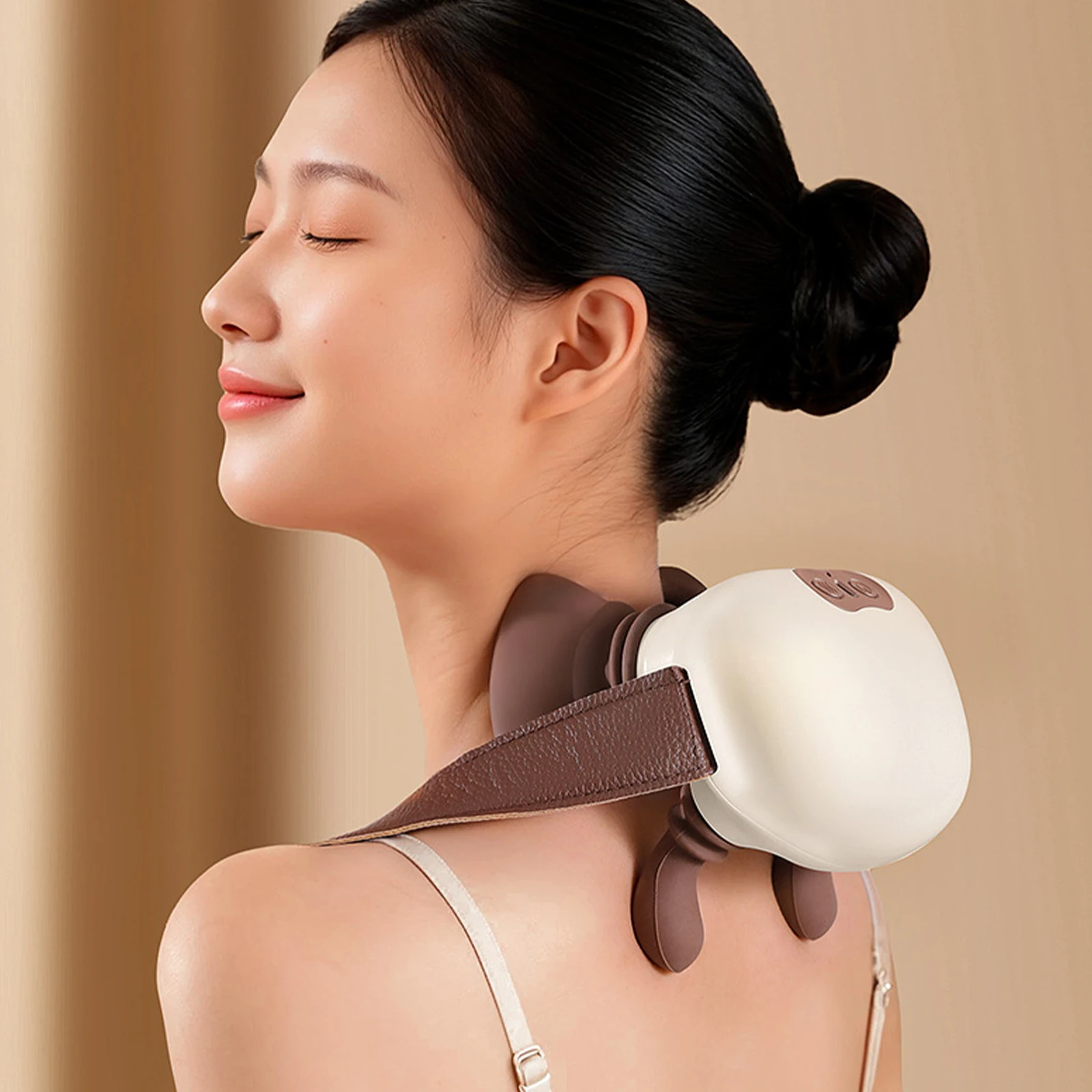 

Neck Massager Heat Shiatsu Back and Shoulder Massager Electric Kneading Neck Deep Massage Muscle Relax Cervical Spine Massager